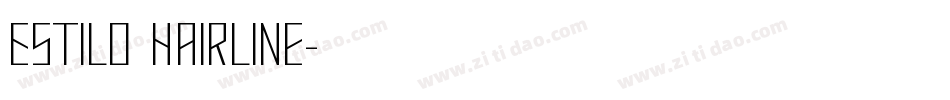 Estilo Hairline字体转换